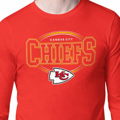 Kansas City Chiefs Starter Team Track Graphic Long Sleeve T-Shirt Red
