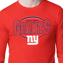 New York Giants Starter Team Track Graphic Long Sleeve T-Shirt Red