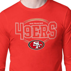San Francisco 49ers Starter Team Track Graphic Long Sleeve T-Shirt Scarlet