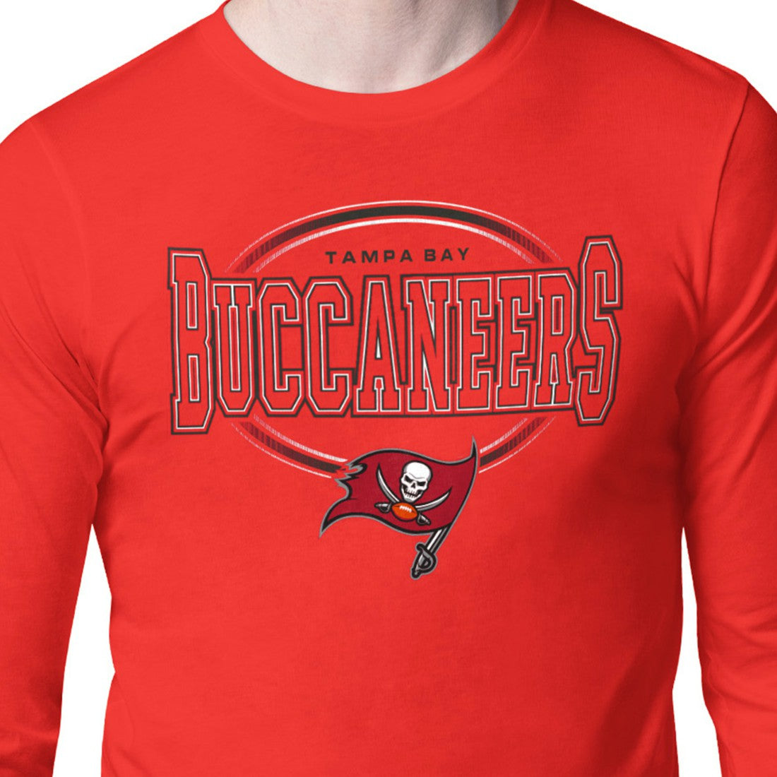 Tampa Bay Buccaneers Starter Team Track Graphic Long Sleeve T-Shirt Red