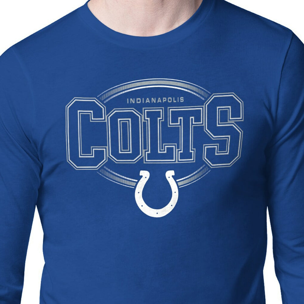 Indianapolis Colts Starter Team Track Graphic Long Sleeve T-Shirt Royal