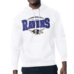Baltimore Ravens Starter Team Track Graphic Pullover Hoodie White