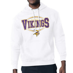 Minnesota Vikings Starter Team Track Graphic Pullover Hoodie White