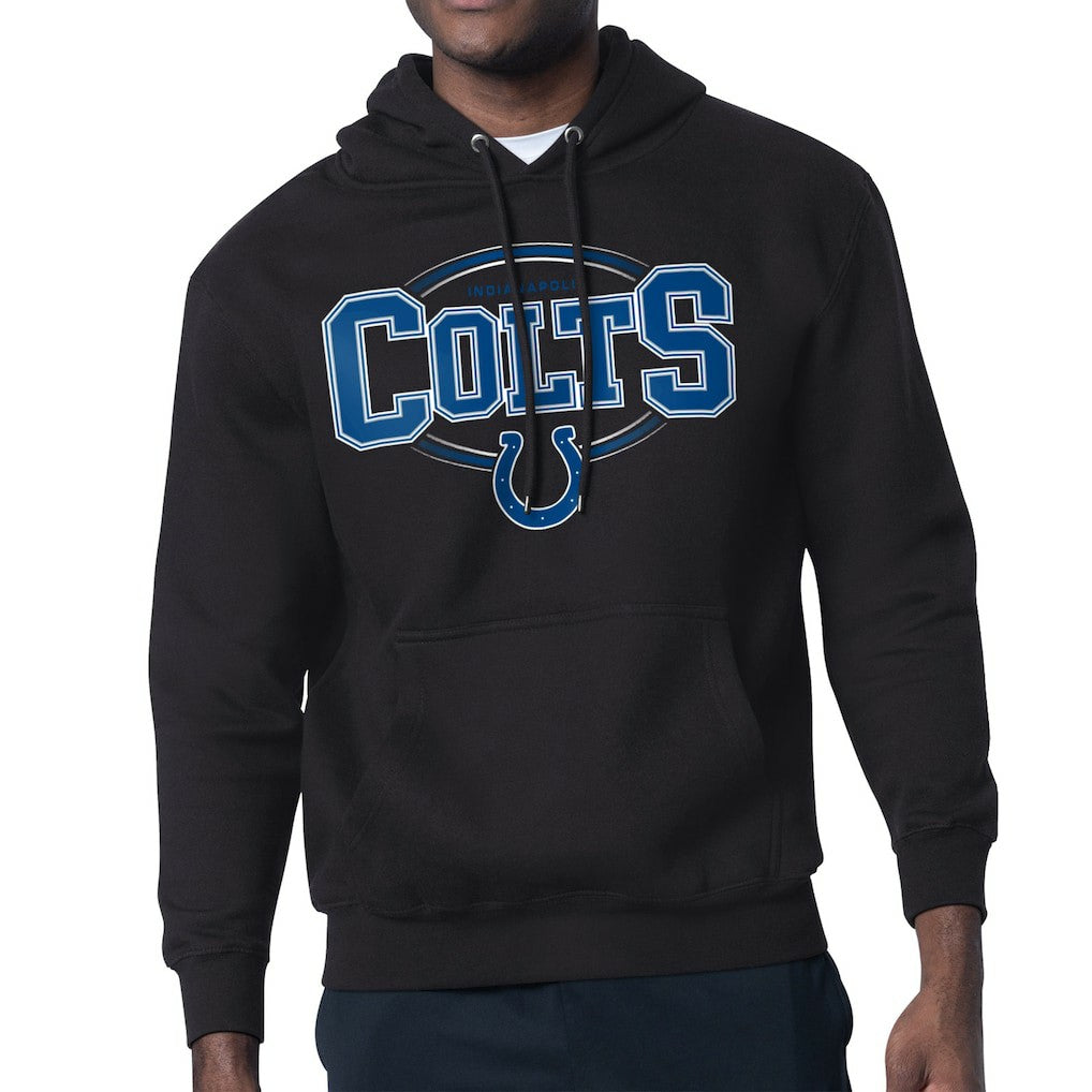 Indianapolis Colts Starter Team Track Graphic Pullover Hoodie Black