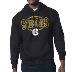 Pittsburgh Steelers Starter Team Track Graphic Pullover Hoodie Black