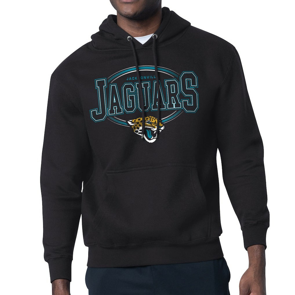 Jacksonville Jaguars Starter Team Track Graphic Pullover Hoodie Black