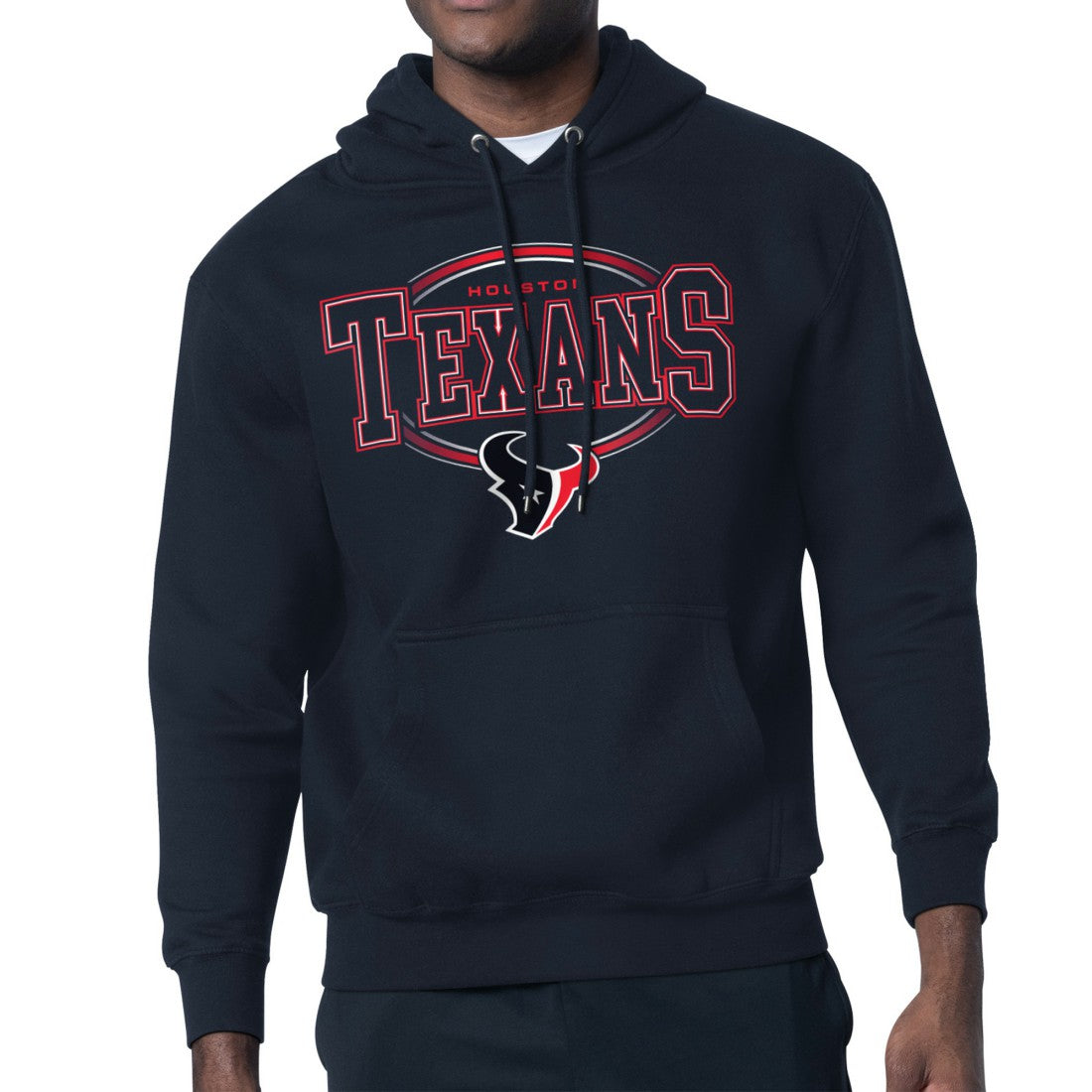 Houston Texans Starter Team Track Graphic Pullover Hoodie Navy