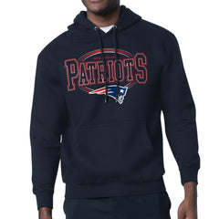New England Patriots Starter Team Track Graphic Pullover Hoodie Navy