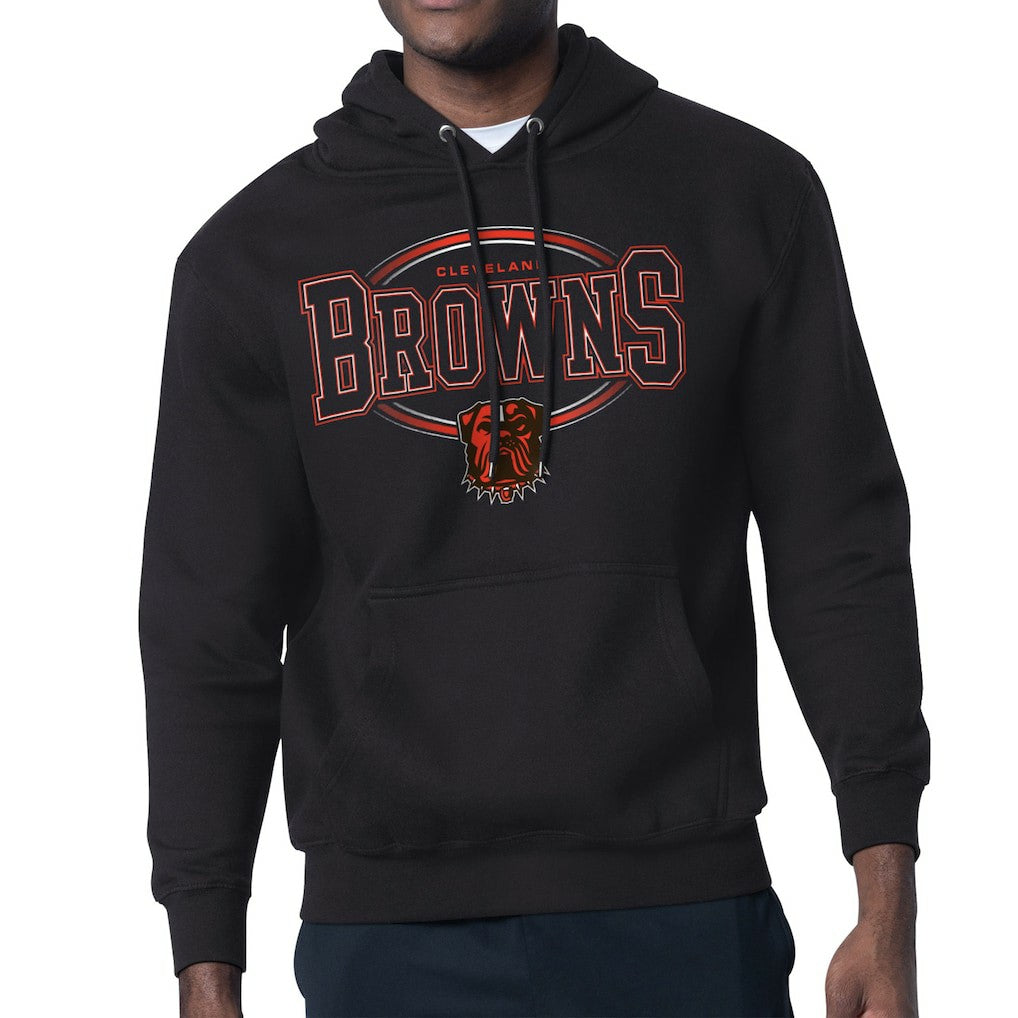 Cleveland Browns Starter Team Track Graphic Pullover Hoodie Black