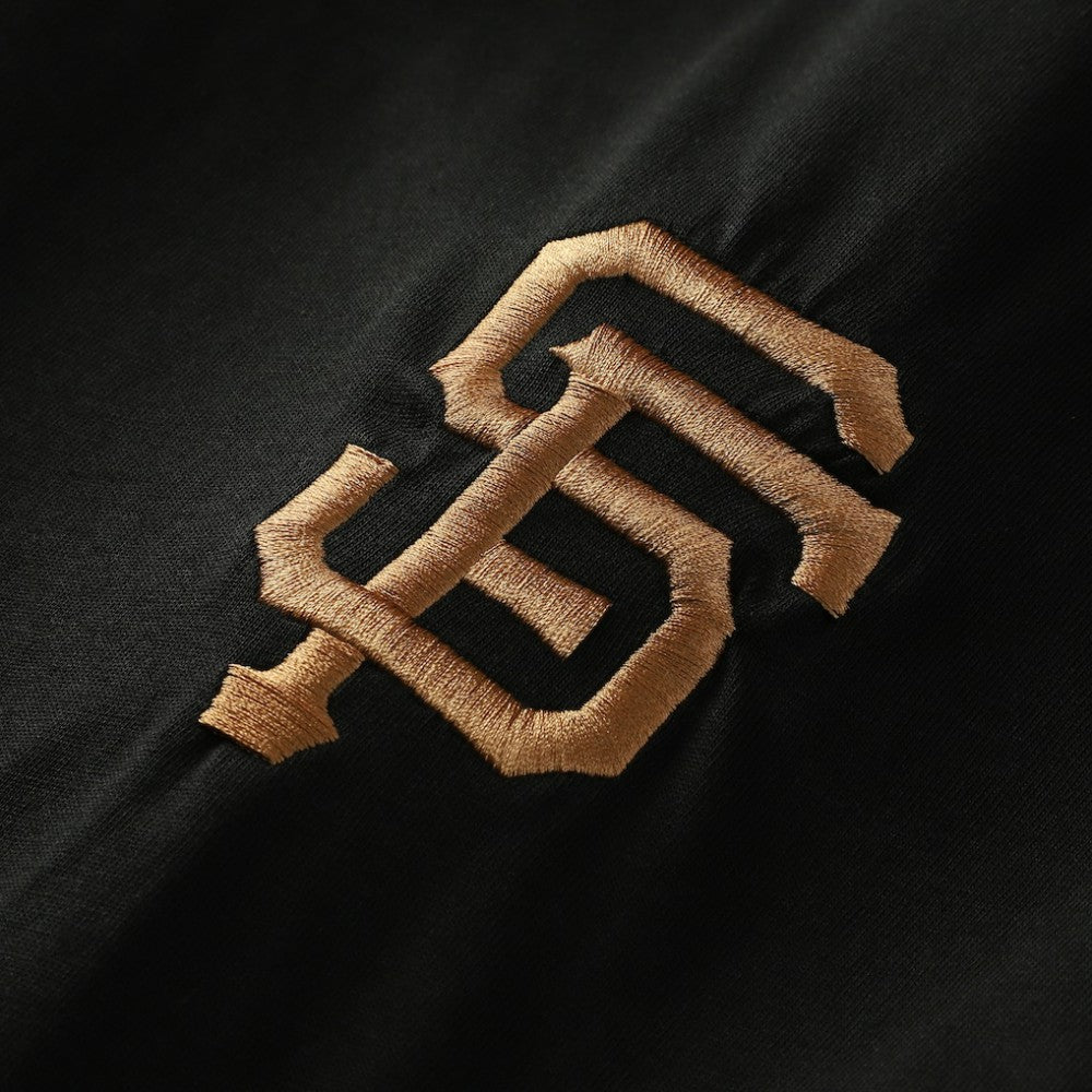 San Francisco Giants New Era Bronze Logo with Cross Bats Established T-Shirt - Black - New Era Lifestyle