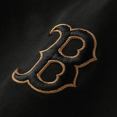 Boston Red Sox New Era Bronze Logo with Cross Bats Established T-Shirt - Black - New Era Lifestyle