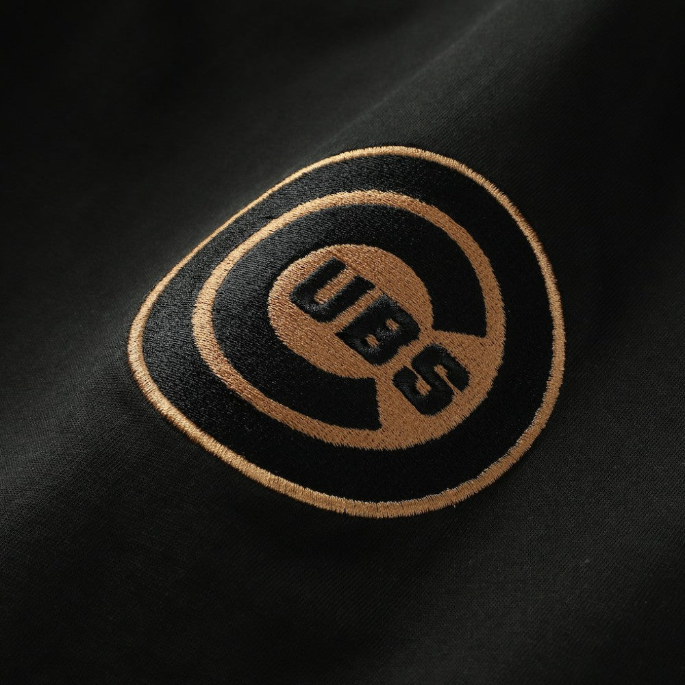 Chicago Cubs New Era Bronze Logo with Cross Bats Established T-Shirt - Black - New Era on Sale