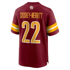 Nike Jacory Croskey-Merritt Washington Commanders Team Game Jersey Burgundy