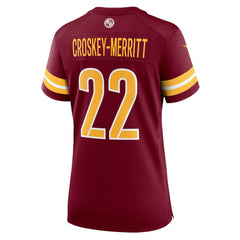 Nike Jacory Croskey-Merritt Washington Commanders Women's Team Game Jersey Burgundy