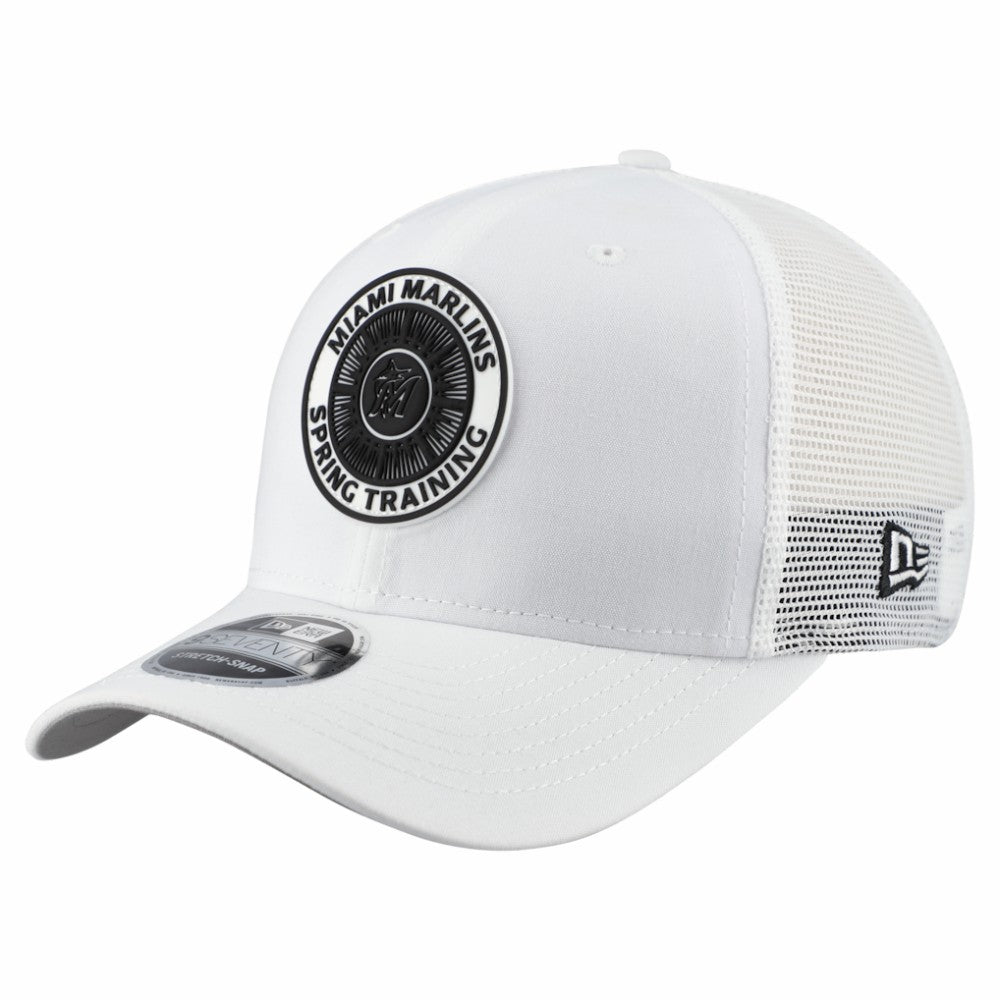 Miami Marlins New Era 2026 Spring Training Fan Pack 9SEVENTY Adjustable Trucker Hat - White - New Era Online