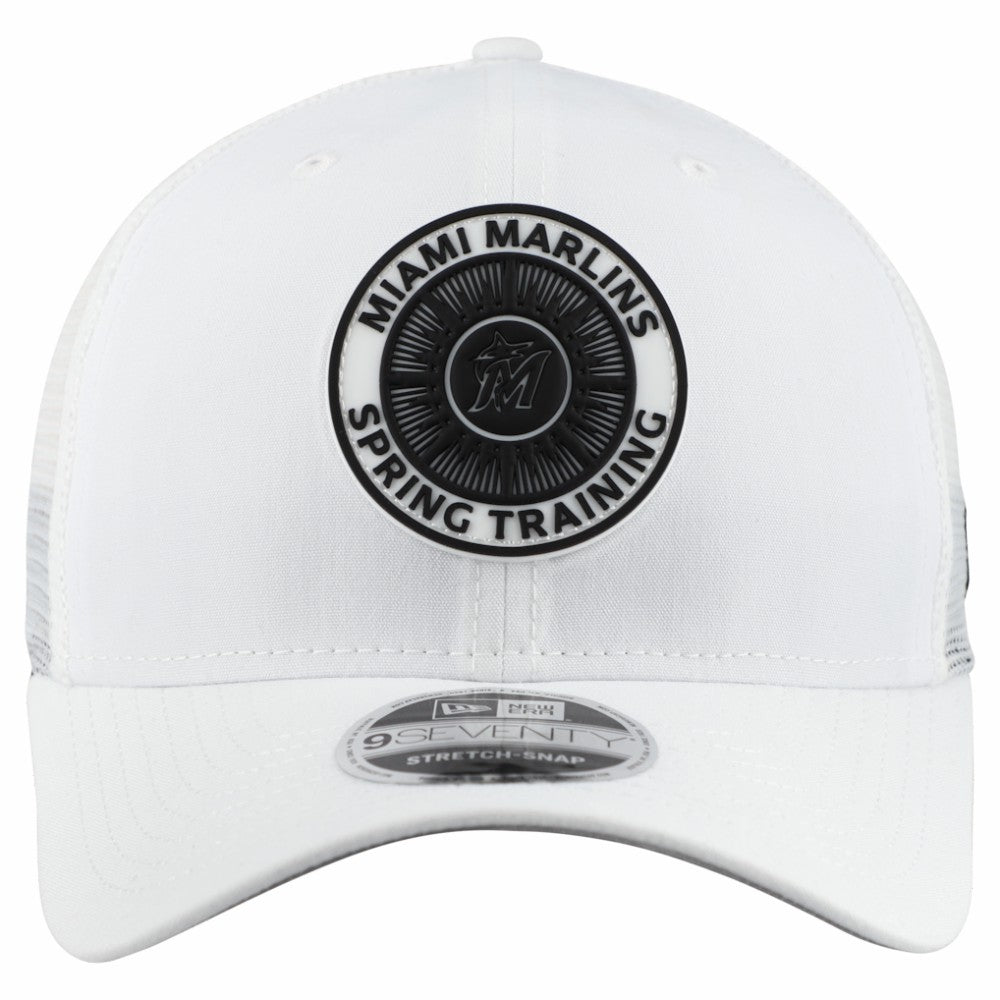 Miami Marlins New Era 2026 Spring Training Fan Pack 9SEVENTY Adjustable Trucker Hat - White - New Era Online
