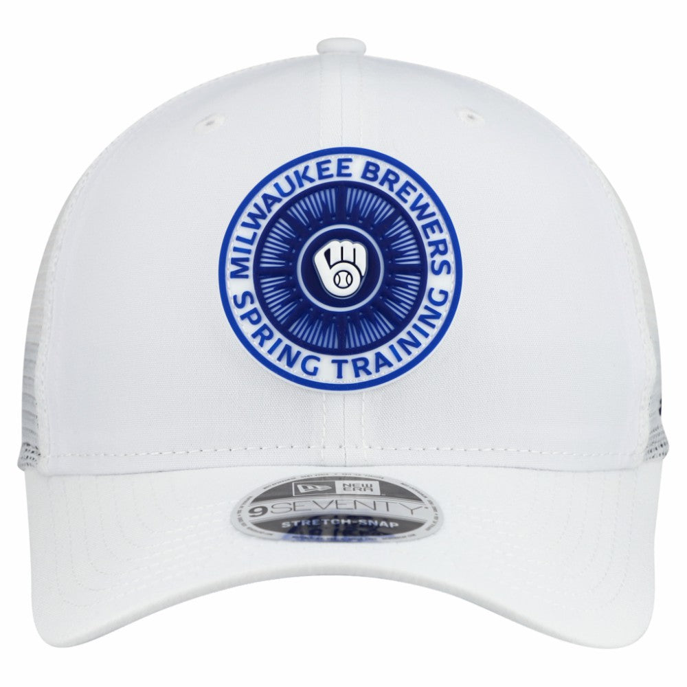 Milwaukee Brewers New Era 2026 Spring Training Fan Pack 9SEVENTY Adjustable Trucker Hat - White - New Era Online