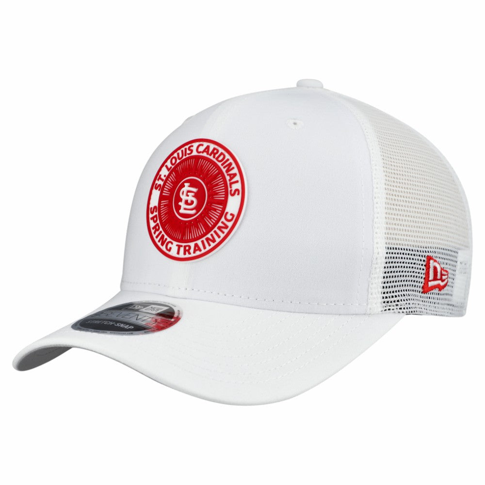 St. Louis Cardinals New Era 2026 Spring Training Fan Pack 9SEVENTY Adjustable Trucker Hat - White - New Era Discount