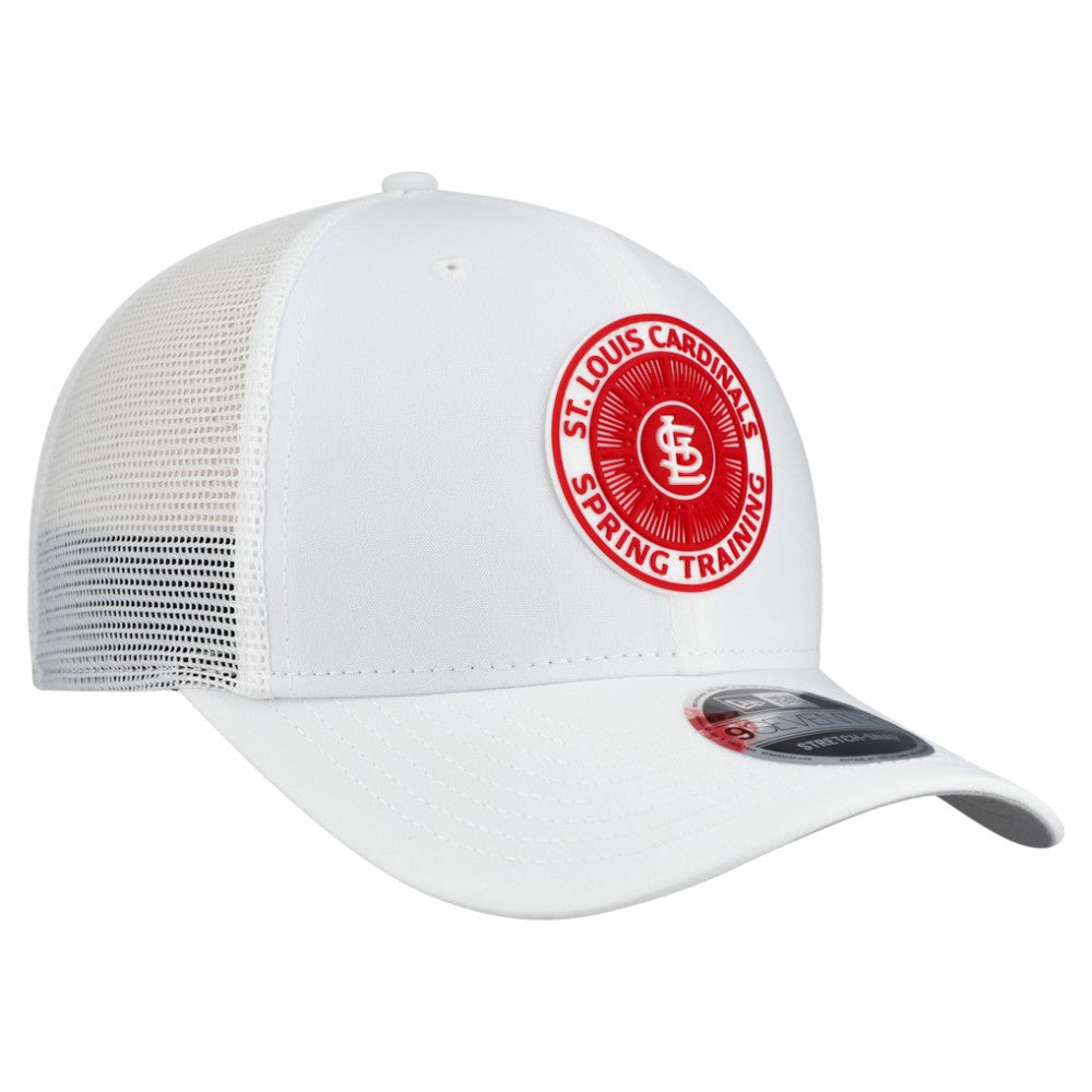 St. Louis Cardinals New Era 2026 Spring Training Fan Pack 9SEVENTY Adjustable Trucker Hat - White - New Era Discount
