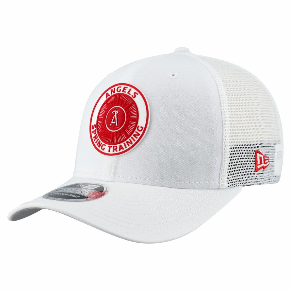 Los Angeles Angels New Era 2026 Spring Training Fan Pack 9SEVENTY Adjustable Trucker Hat - White - New Era on Sale