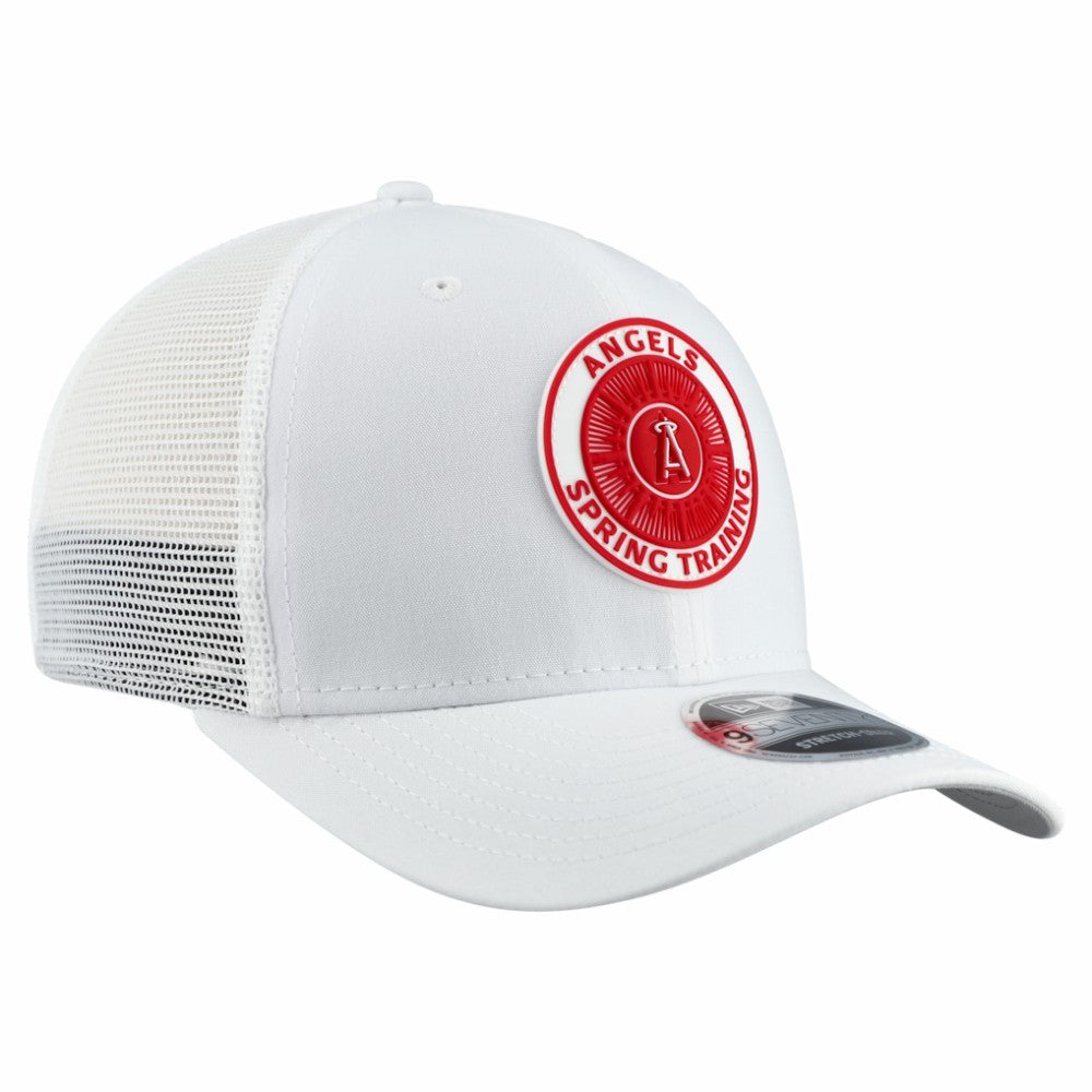 Los Angeles Angels New Era 2026 Spring Training Fan Pack 9SEVENTY Adjustable Trucker Hat - White - New Era on Sale