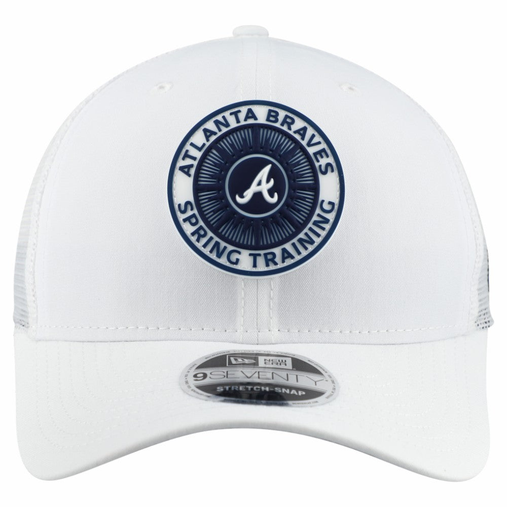 Atlanta Braves New Era 2026 Spring Training Fan Pack 9SEVENTY Adjustable Trucker Hat - White - New Era Discount