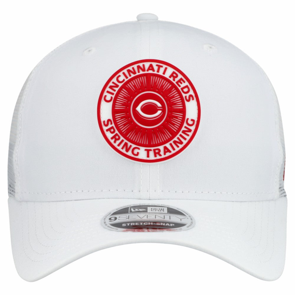 Cincinnati Reds New Era 2026 Spring Training Fan Pack 9SEVENTY Adjustable Trucker Hat - White - New Era Discount