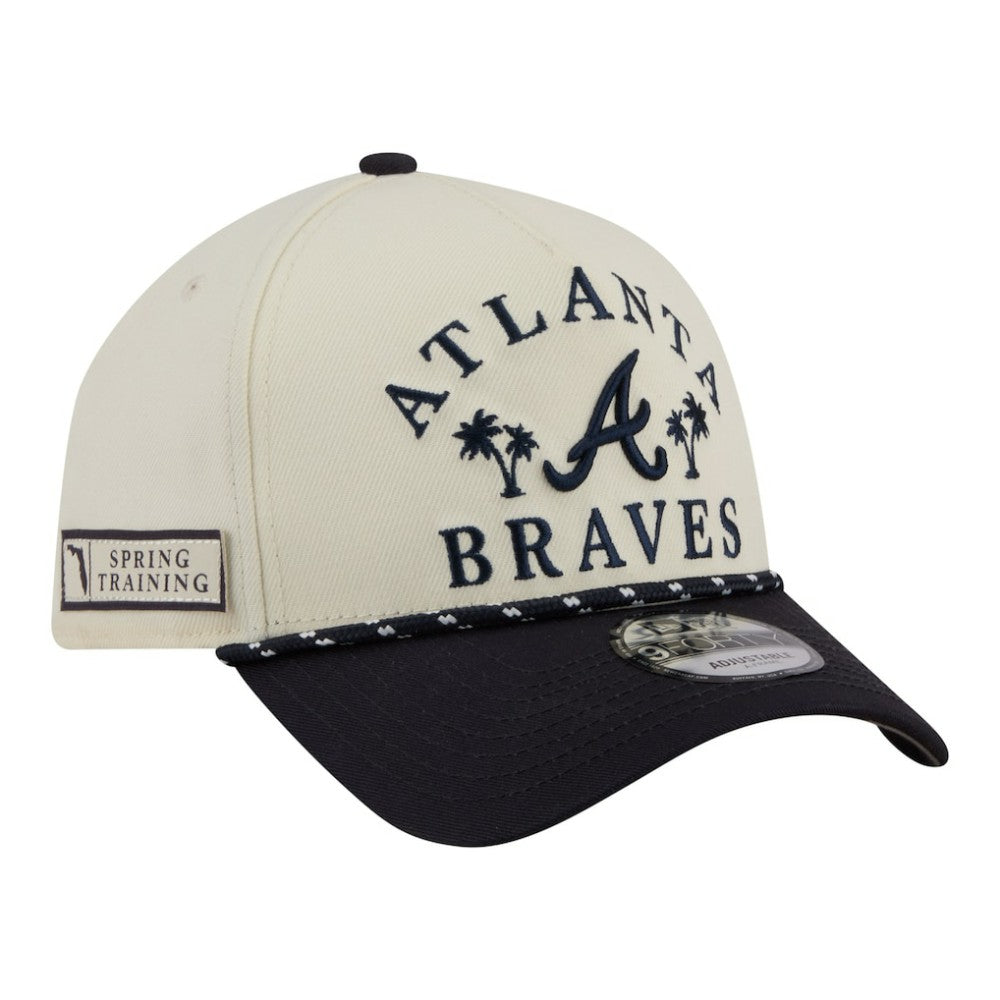 Atlanta Braves New Era 2026 Spring Training Fan Pack Rope A-Frame 9FORTY Adjustable Hat - Cream - New Era on Sale