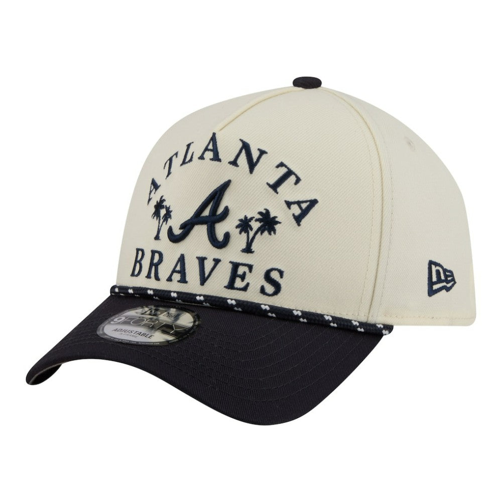 Atlanta Braves New Era 2026 Spring Training Fan Pack Rope A-Frame 9FORTY Adjustable Hat - Cream - New Era on Sale
