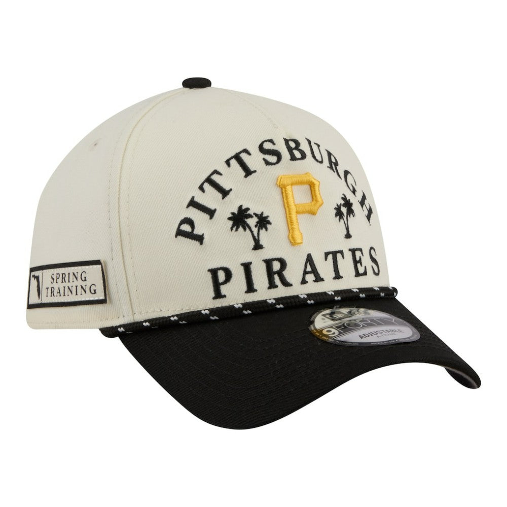 Pittsburgh Pirates New Era 2026 Spring Training Fan Pack Rope A-Frame 9FORTY Adjustable Hat - Cream - New Era on Sale
