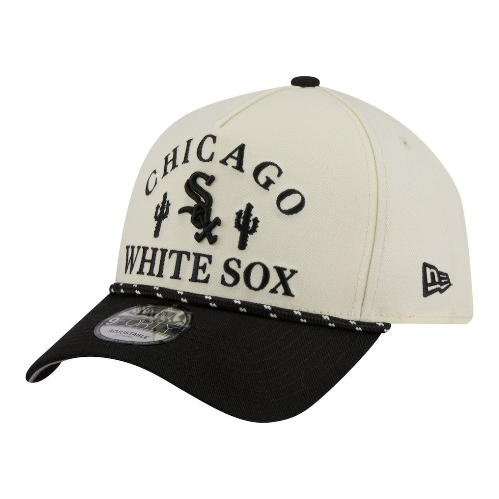 Chicago White Sox New Era 2026 Spring Training Fan Pack Rope A-Frame 9FORTY Adjustable Hat - Cream - New Era on Sale