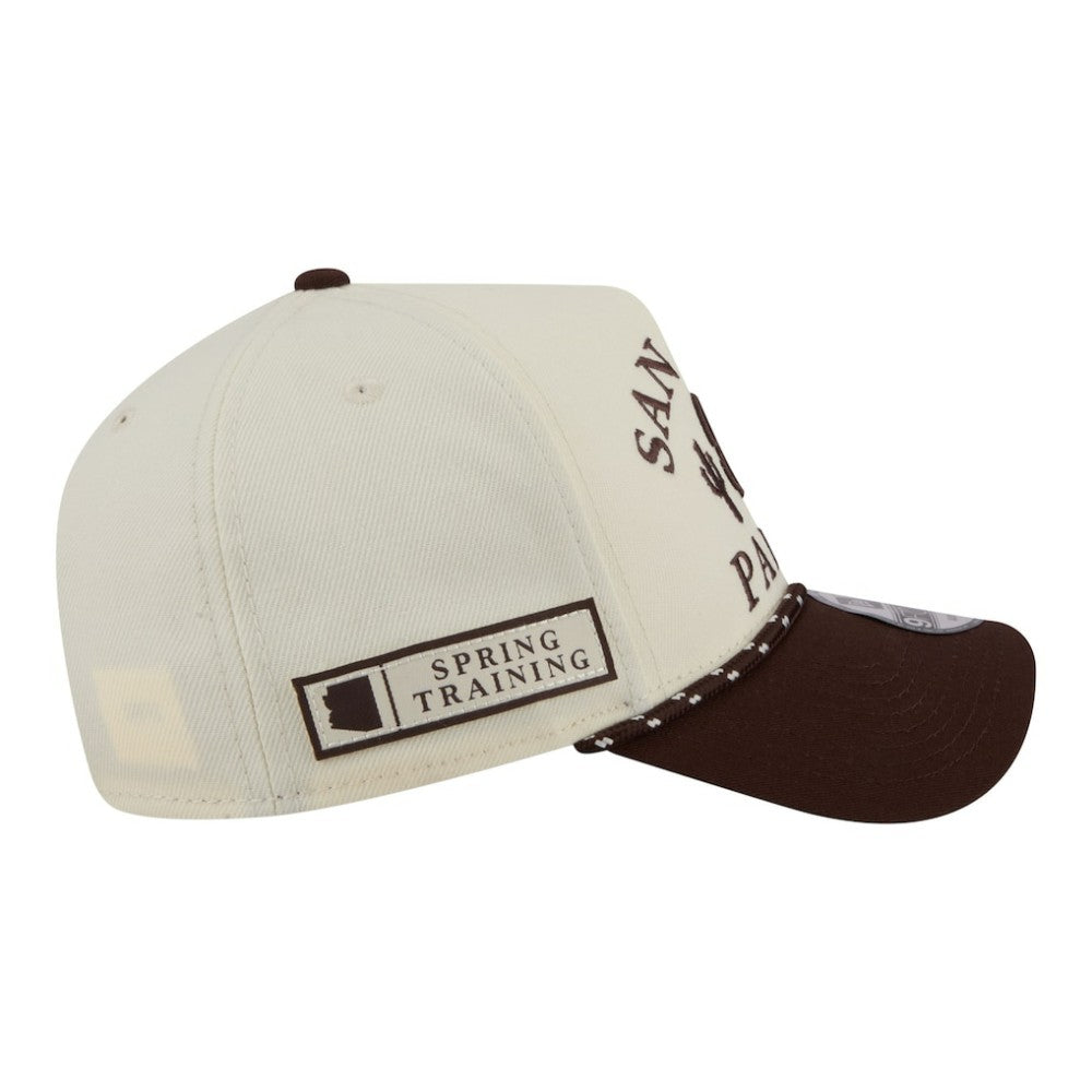 San Diego Padres New Era 2026 Spring Training Fan Pack Rope A-Frame 9FORTY Adjustable Hat - Cream - New Era Sale