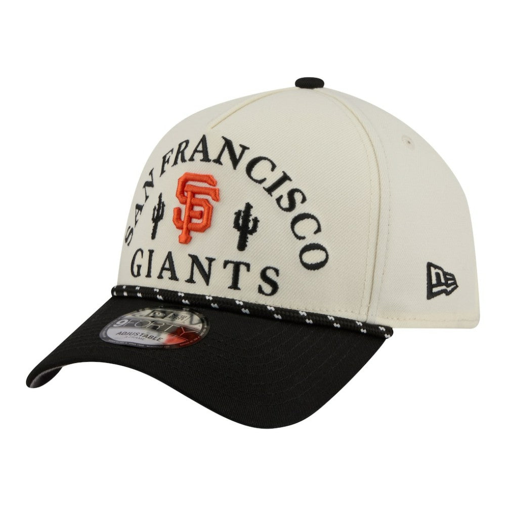 San Francisco Giants New Era 2026 Spring Training Fan Pack Rope A-Frame 9FORTY Adjustable Hat - Cream - New Era Lifestyle