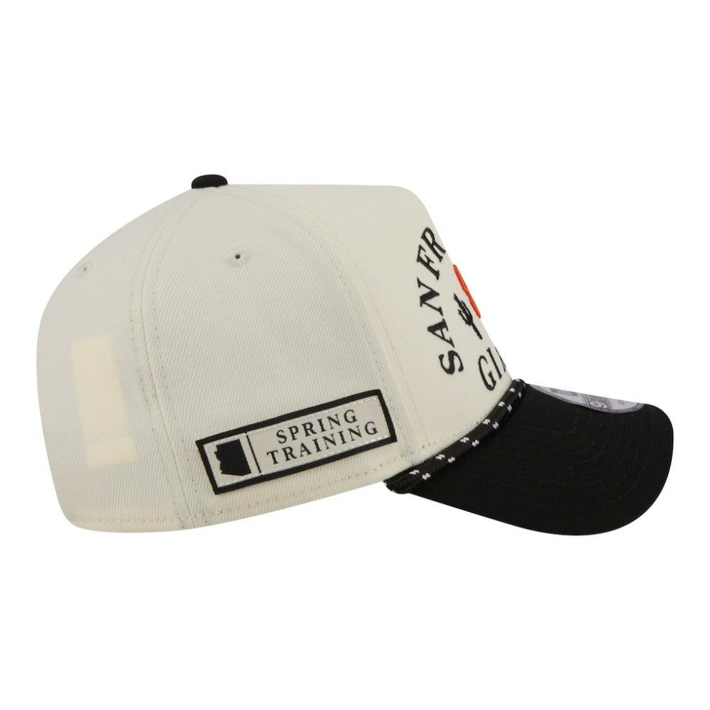 San Francisco Giants New Era 2026 Spring Training Fan Pack Rope A-Frame 9FORTY Adjustable Hat - Cream - New Era Lifestyle