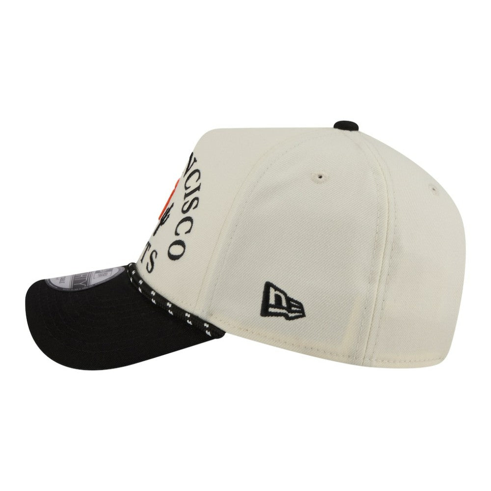 San Francisco Giants New Era 2026 Spring Training Fan Pack Rope A-Frame 9FORTY Adjustable Hat - Cream - New Era Lifestyle