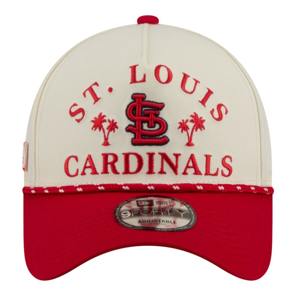 St. Louis Cardinals New Era 2026 Spring Training Fan Pack Rope A-Frame 9FORTY Adjustable Hat - Cream - New Era Discount
