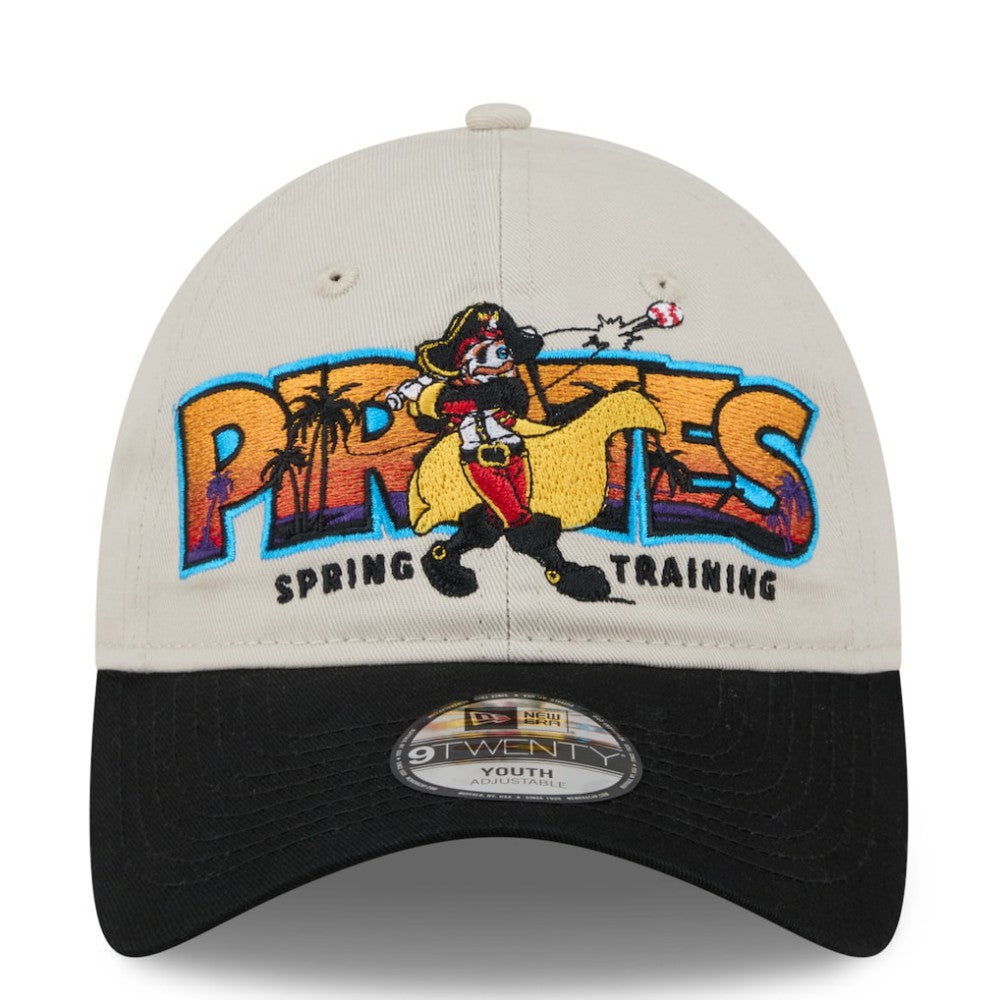 Pittsburgh Pirates New Era Youth 2026 Spring Training Fan Pack Batter 9TWENTY Adjustable Hat - Stone/Black - New Era Lifestyle