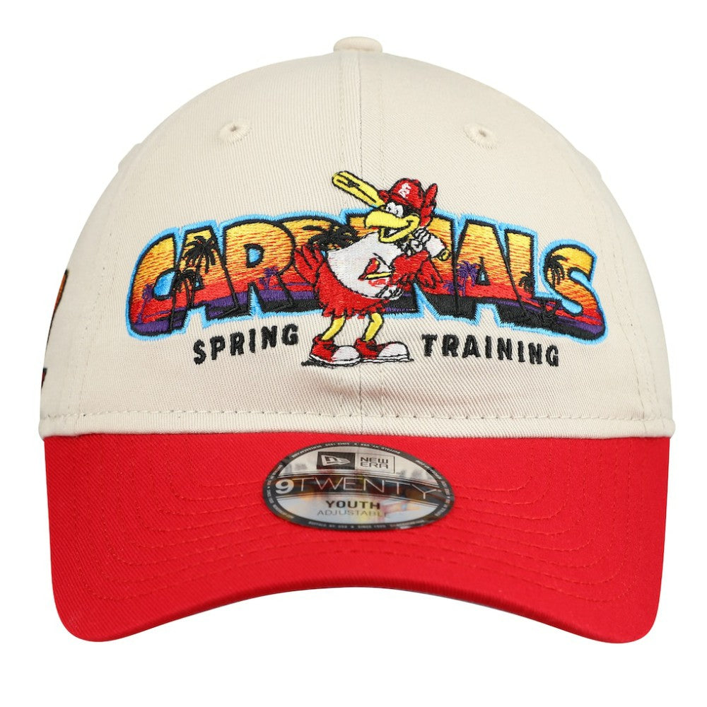 St. Louis Cardinals New Era Youth 2026 Spring Training Fan Pack Batter 9TWENTY Adjustable Hat - Stone/Red - New Era Online