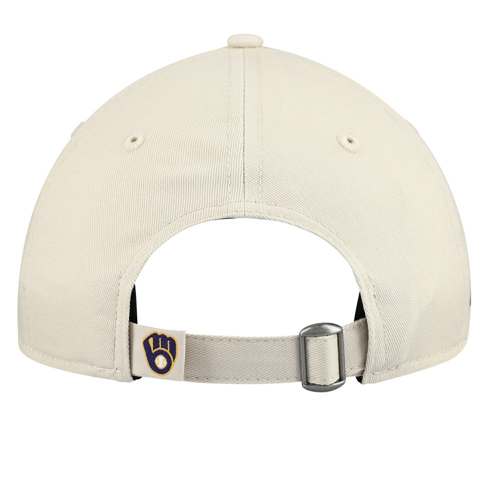 Milwaukee Brewers New Era Youth 2026 Spring Training Fan Pack Batter 9TWENTY Adjustable Hat - Stone/Navy - New Era Lifestyle