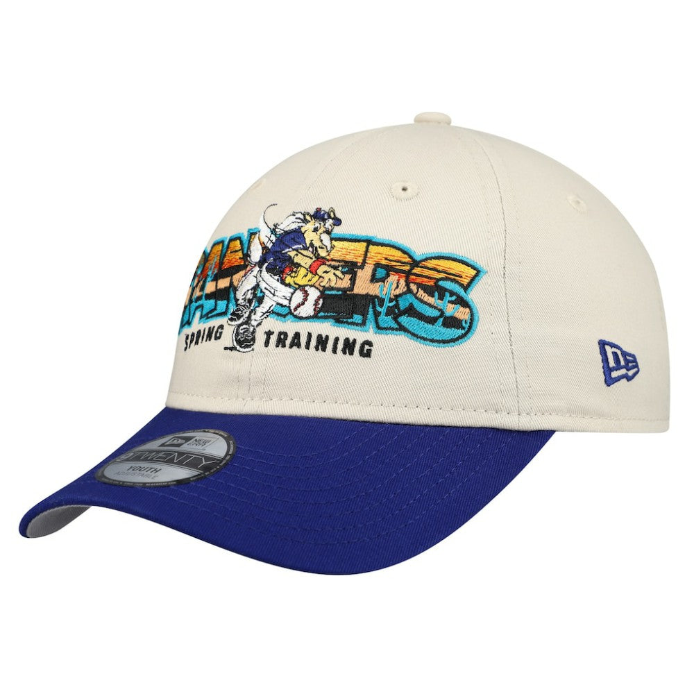 Texas Rangers New Era Youth 2026 Spring Training Fan Pack Batter 9TWENTY Adjustable Hat - Stone/Royal - New Era Lifestyle