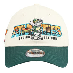 Athletics New Era Youth 2026 Spring Training Fan Pack Batter 9TWENTY Adjustable Hat - Stone/Green - New Era Online