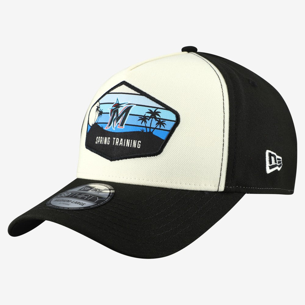 Miami Marlins New Era 2026 Spring Training Fan Pack Gradient 39THIRTY Flex Hat - Stone - New Era Online