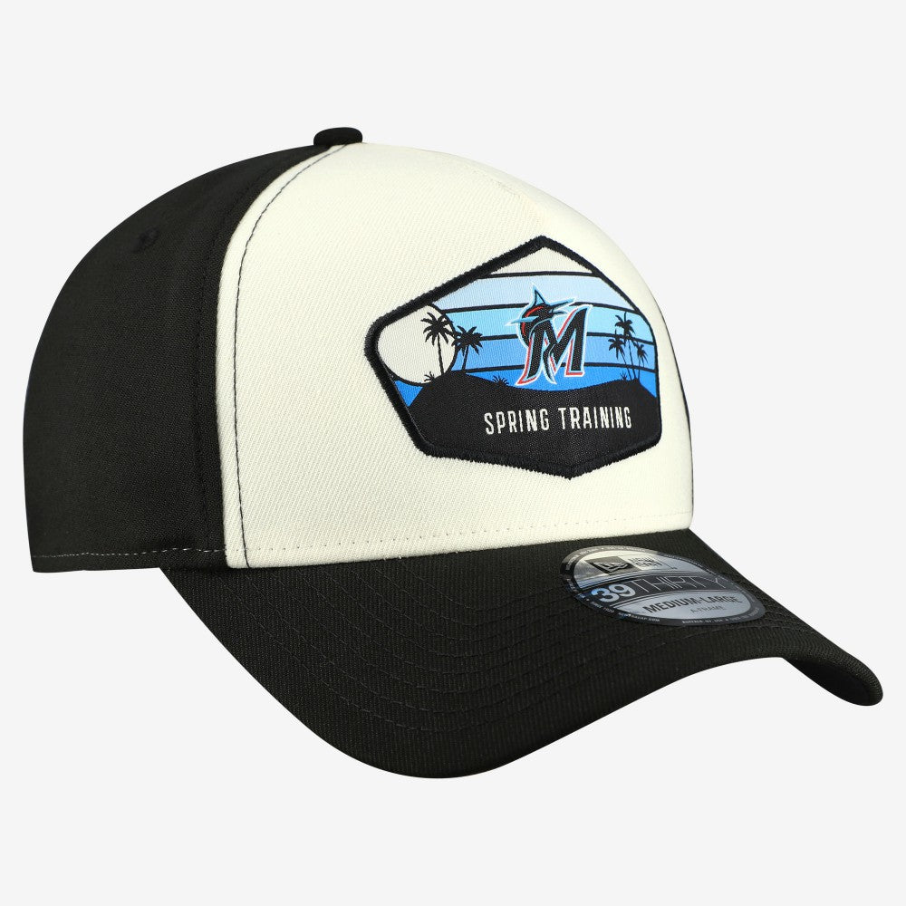 Miami Marlins New Era 2026 Spring Training Fan Pack Gradient 39THIRTY Flex Hat - Stone - New Era Online