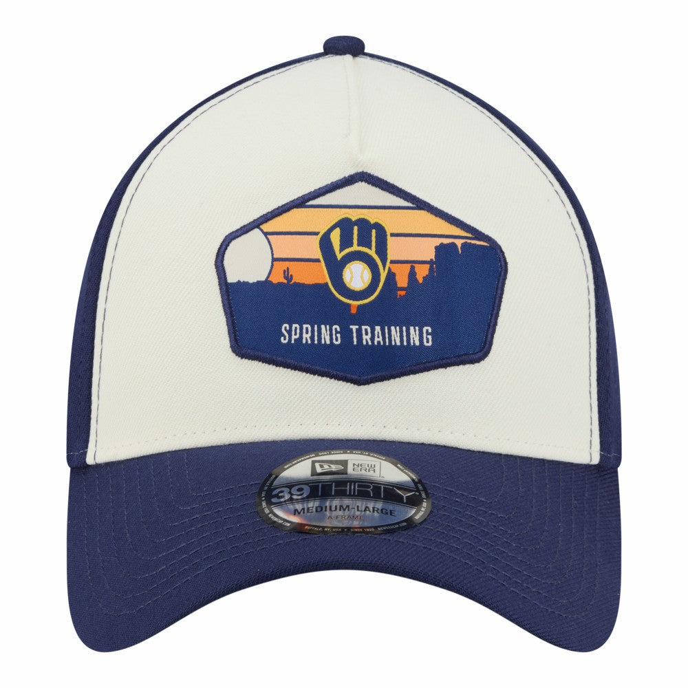 Milwaukee Brewers New Era 2026 Spring Training Fan Pack Gradient 39THIRTY Flex Hat - Stone - New Era Sale