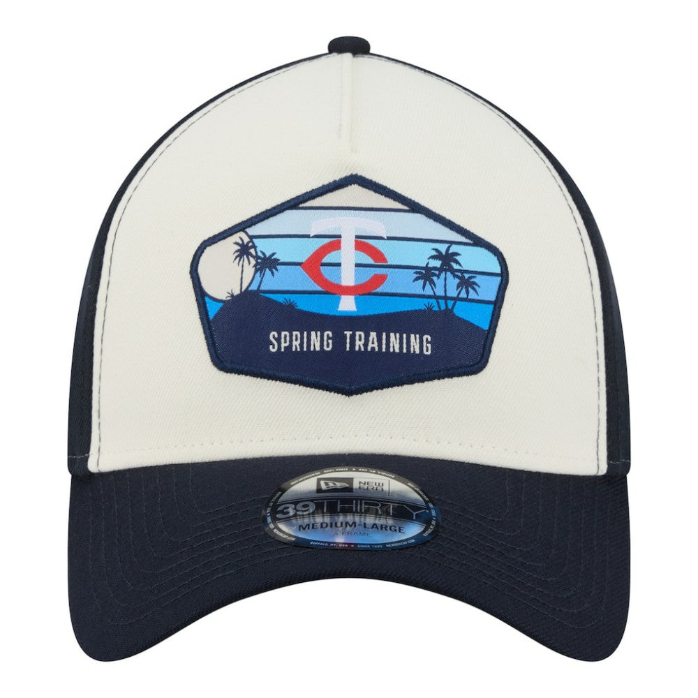 Minnesota Twins New Era 2026 Spring Training Fan Pack Gradient 39THIRTY Flex Hat - Stone - New Era Online