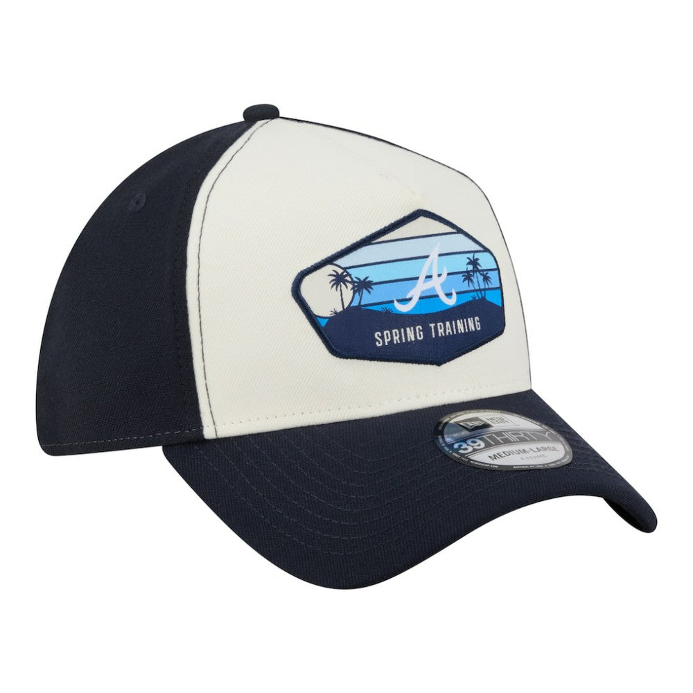Atlanta Braves New Era 2026 Spring Training Fan Pack Gradient 39THIRTY Flex Hat - Stone - New Era Lifestyle