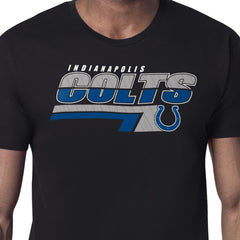 Indianapolis Colts Starter Logo Push Graphic T-Shirt Black