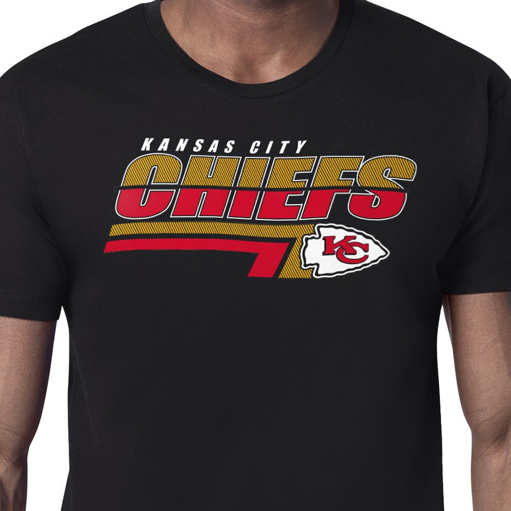 Kansas City Chiefs Starter Logo Push Graphic T-Shirt Black