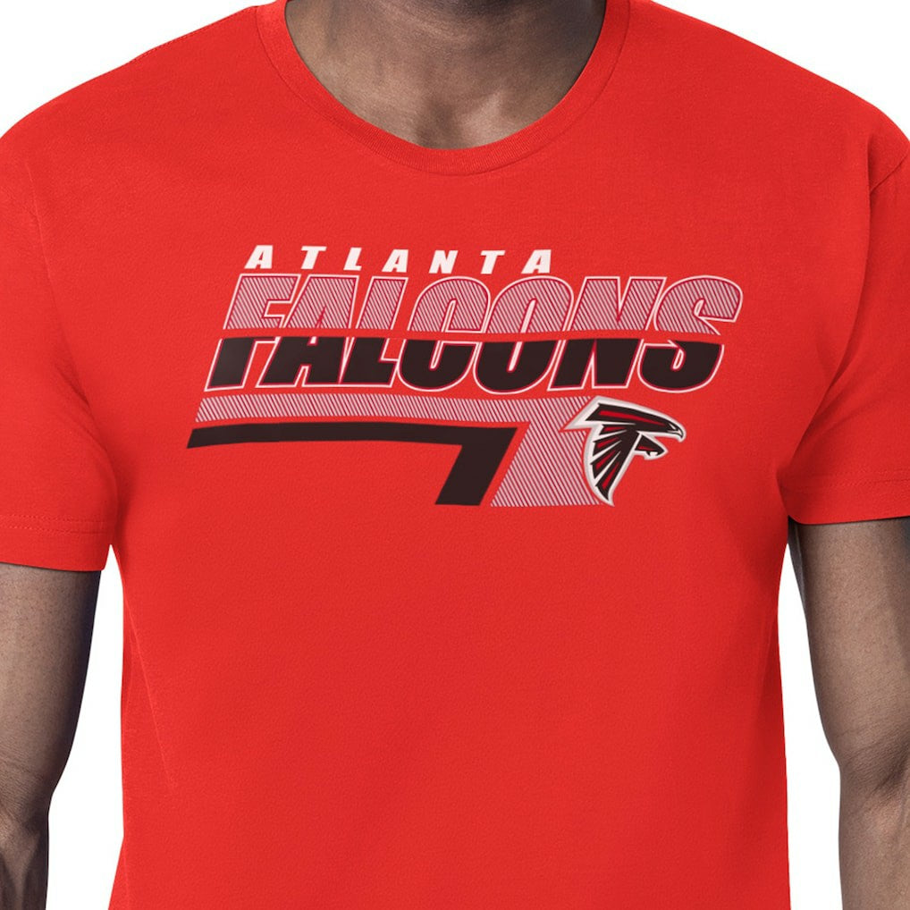 Atlanta Falcons Starter Logo Push Graphic T-Shirt Red
