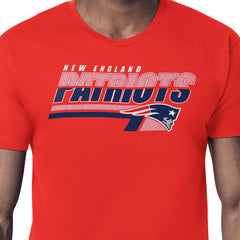 New England Patriots Starter Logo Push Graphic T-Shirt Red